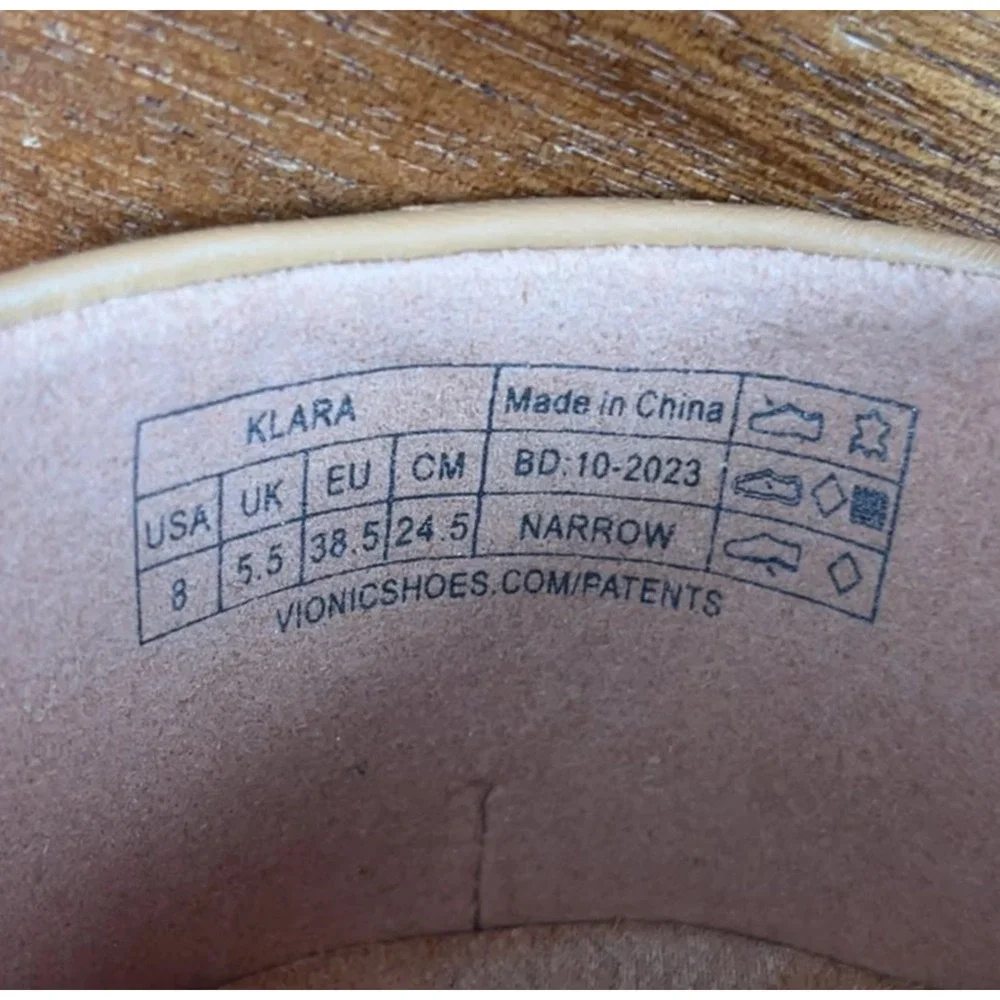 Vionic klara camel